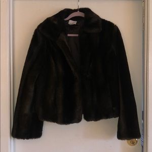 Brown Faux-Fur Coat